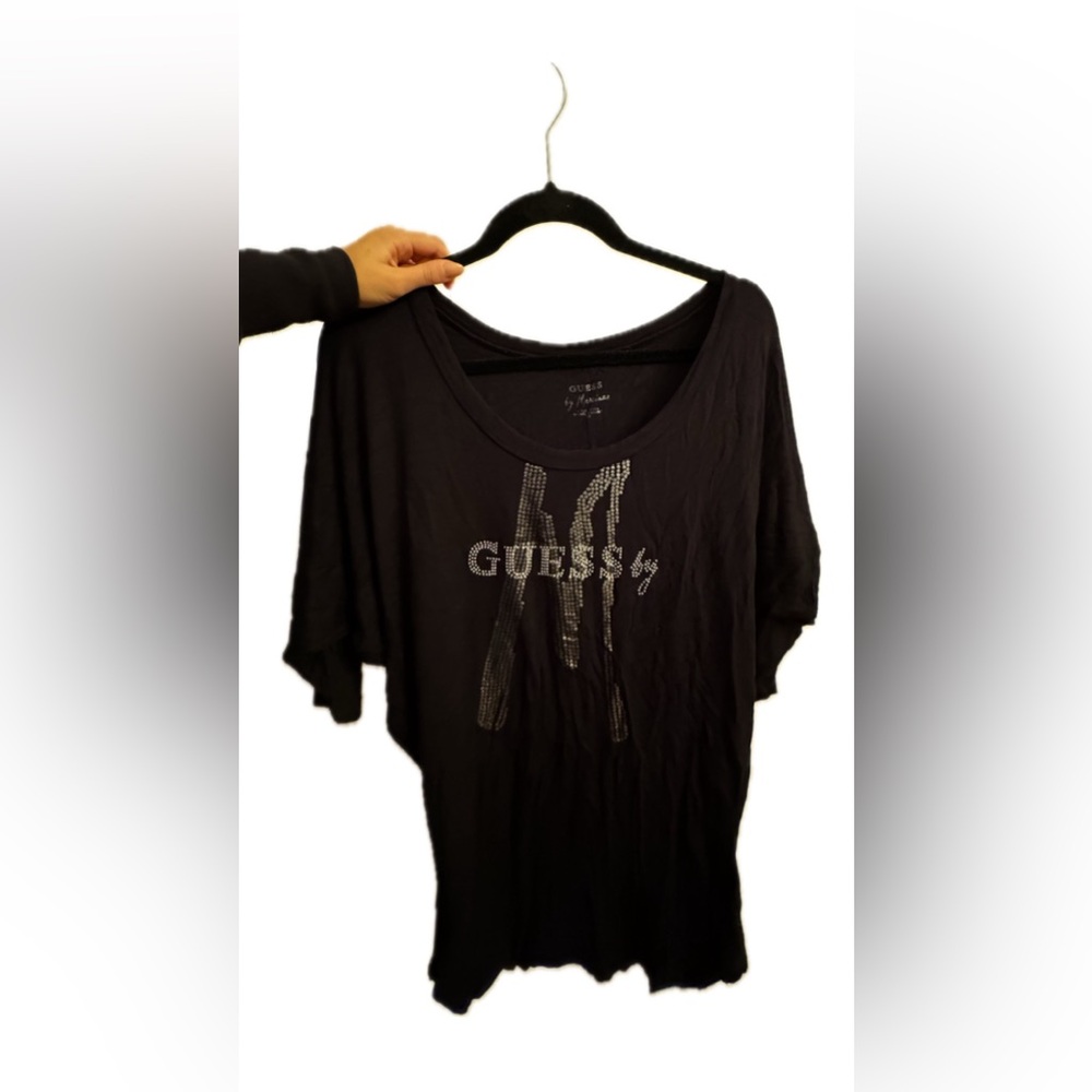 Guess By Marciano Long Sleeve Off Shoulder Top
